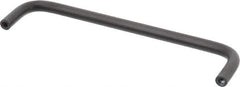 Electro Hardware - 10-32 Internal Thread, 5/16" Handle Diam, Black Anodized Aluminum Drawer Pull - 6" Center to Center - Industrial Tool & Supply