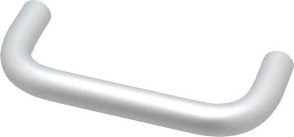 Electro Hardware - 10-32 Internal Thread, 1/2" Handle Diam, Clear Anodized Aluminum Drawer Pull - 4" Center to Center - Industrial Tool & Supply