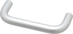 Electro Hardware - 10-32 Internal Thread, 1/2" Handle Diam, Clear Anodized Aluminum Drawer Pull - 4" Center to Center - Industrial Tool & Supply