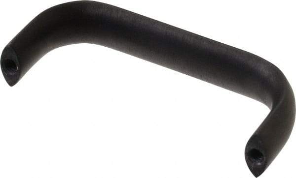 Electro Hardware - 3" Center to Center, Brush Black Anodized Aluminum Pull Handle - 1.281" High - Industrial Tool & Supply