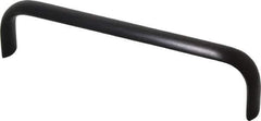 Electro Hardware - 6" Center to Center, Brush Black Anodized Aluminum Pull Handle - 1.5" High - Industrial Tool & Supply