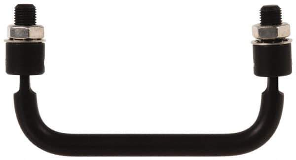 Electro Hardware - 4" Center to Center, Nickel Plated Brass Pull Handle - 1.85" High - Industrial Tool & Supply