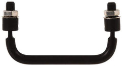 Electro Hardware - 4" Center to Center, Nickel Plated Brass Pull Handle - 1.85" High - Industrial Tool & Supply