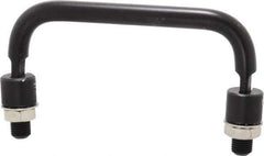 Electro Hardware - 4" Center to Center, Black Anodized Aluminum Pull Handle - 1.85" High - Industrial Tool & Supply