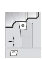 Kennametal - SCLC, Left Hand Cut, 5° Lead Angle, 1" Shank Height x 1" Shank Width, Neutral Rake Indexable Turning Toolholder - 6" OAL, CC..43. Insert Compatibility, Series Screw-On - Industrial Tool & Supply