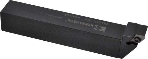 Kennametal - SDJC, Right Hand Cut, 3° Lead Angle, 1" Shank Height x 1" Shank Width, Neutral Rake Indexable Turning Toolholder - 6" OAL, DC..32.5. Insert Compatibility, Series Screw-On - Industrial Tool & Supply
