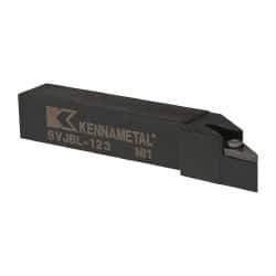 Kennametal - SVJB, Left Hand Cut, 3° Lead Angle, 3/4" Shank Height x 3/4" Shank Width, Neutral Rake Indexable Turning Toolholder - 4-1/2" OAL, VB..33. Insert Compatibility, Series Screw-On - Industrial Tool & Supply