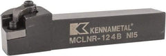 Kennametal - MCLN, Right Hand Cut, 5° Lead Angle, 3/4" Shank Height x 3/4" Shank Width, Negative Rake Indexable Turning Toolholder - 4-1/2" OAL, CN..43. Insert Compatibility, Series Kenloc - Industrial Tool & Supply