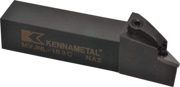 Kennametal - MVJN, Left Hand Cut, 3° Lead Angle, 1" Shank Height x 1" Shank Width, Negative Rake Indexable Turning Toolholder - 5" OAL, VN..33. Insert Compatibility, Series Kenloc - Industrial Tool & Supply