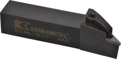 Kennametal - MVJN, Left Hand Cut, 3° Lead Angle, 1" Shank Height x 1" Shank Width, Negative Rake Indexable Turning Toolholder - 5" OAL, VN..33. Insert Compatibility, Series Kenloc - Industrial Tool & Supply