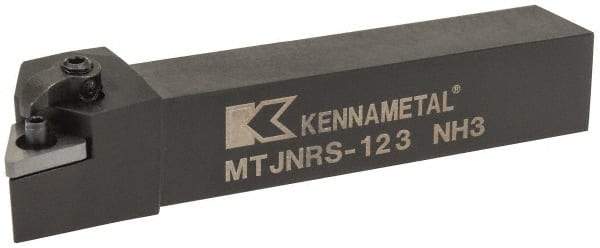Kennametal - MTJN, Right Hand Cut, 3° Lead Angle, 3/4" Shank Height x 3/4" Shank Width, Negative Rake Indexable Turning Toolholder - 4-1/2" OAL, TN..33. Insert Compatibility, Series Kenloc - Industrial Tool & Supply
