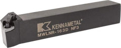 Kennametal - MWLN, Right Hand Cut, 5° Lead Angle, 1" Shank Height x 1" Shank Width, Negative Rake Indexable Turning Toolholder - 6" OAL, WN..33. Insert Compatibility, Series Kenloc - Industrial Tool & Supply