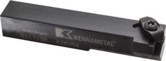 Kennametal - External Thread, Left Hand Cut, 19.05mm Shank Width x 19.05mm Shank Height Indexable Threading Toolholder - 114.3mm OAL, N.3R Insert Compatibility, NE Toolholder, Series Top Notch - Industrial Tool & Supply