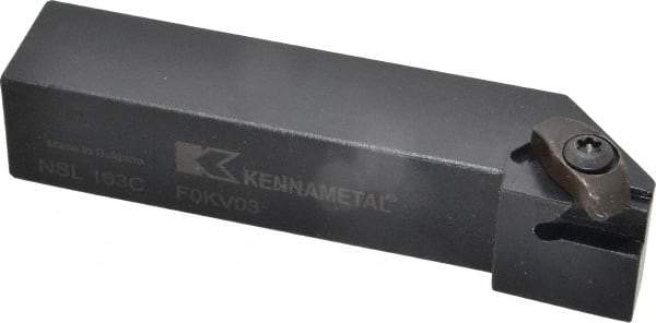 Kennametal - External Thread, Left Hand Cut, 25.4mm Shank Width x 25.4mm Shank Height Indexable Threading Toolholder - 127mm OAL, N.3L Insert Compatibility, NS Toolholder, Series Top Notch - Industrial Tool & Supply