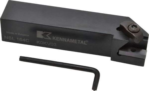 Kennametal - External Thread, Left Hand Cut, 25.4mm Shank Width x 25.4mm Shank Height Indexable Threading Toolholder - 127mm OAL, N.4L Insert Compatibility, NS Toolholder, Series Top Notch - Industrial Tool & Supply