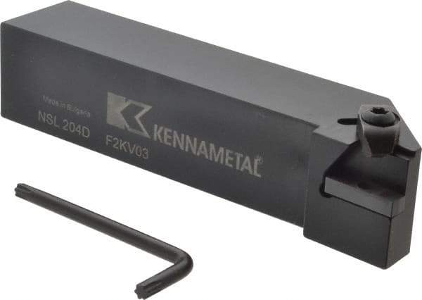 Kennametal - External Thread, Left Hand Cut, 31.75mm Shank Width x 31.75mm Shank Height Indexable Threading Toolholder - 152.4mm OAL, N.4L Insert Compatibility, NS Toolholder, Series Top Notch - Industrial Tool & Supply