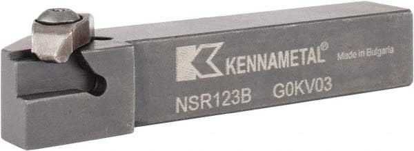 Kennametal - External Thread, Right Hand Cut, 19.05mm Shank Width x 19.05mm Shank Height Indexable Threading Toolholder - 114.3mm OAL, N.3R Insert Compatibility, NS Toolholder, Series Top Notch - Industrial Tool & Supply