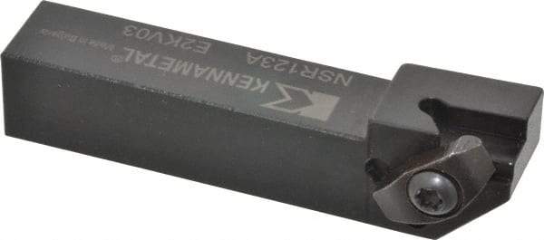 Kennametal - External Thread, Right Hand Cut, 19.05mm Shank Width x 19.05mm Shank Height Indexable Threading Toolholder - 101.6mm OAL, N.3R Insert Compatibility, NS Toolholder, Series Top Notch - Industrial Tool & Supply