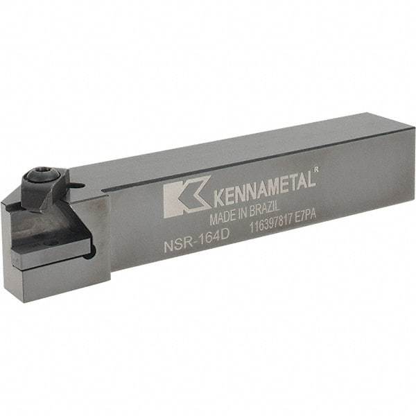Kennametal - External Thread, Right Hand Cut, 25.4mm Shank Width x 25.4mm Shank Height Indexable Threading Toolholder - 152.4mm OAL, N.4R Insert Compatibility, NS Toolholder, Series Top Notch - Industrial Tool & Supply