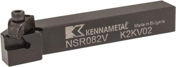 Kennametal - External Thread, Right Hand Cut, 12.7mm Shank Width x 12.7mm Shank Height Indexable Threading Toolholder - 88.9mm OAL, N.2R Insert Compatibility, NS Toolholder, Series Top Notch - Industrial Tool & Supply