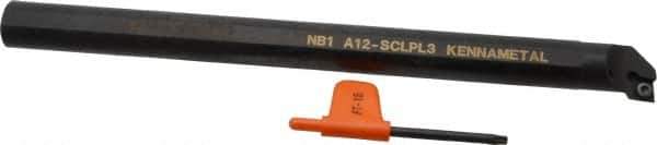 Kennametal - 23.62mm Min Bore Diam, 254mm OAL, 3/4" Shank Diam, A-SCLP Indexable Boring Bar - CP.. Insert, Screw Holding Method - Industrial Tool & Supply