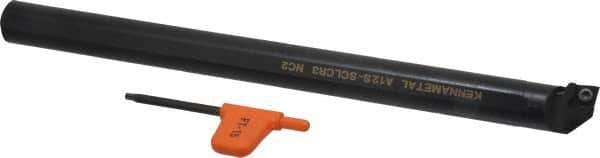 Kennametal - 23.62mm Min Bore Diam, 10" OAL, 3/4" Shank Diam, A-SCLC Indexable Boring Bar - CC.. Insert, Screw Holding Method - Industrial Tool & Supply