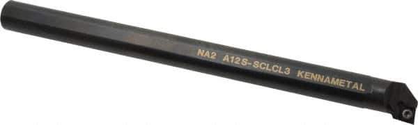 Kennametal - 23.62mm Min Bore Diam, 10" OAL, 3/4" Shank Diam, A-SCLC Indexable Boring Bar - CC.. Insert, Screw Holding Method - Industrial Tool & Supply