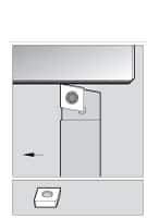 Kennametal - SCAP, Left Hand Cut, 0° Lead Angle, 1/2" Shank Height x 1/2" Shank Width, Positive Rake Indexable Turning Toolholder - 6" OAL, CP..32.5. Insert Compatibility, Series Screw-On - Industrial Tool & Supply