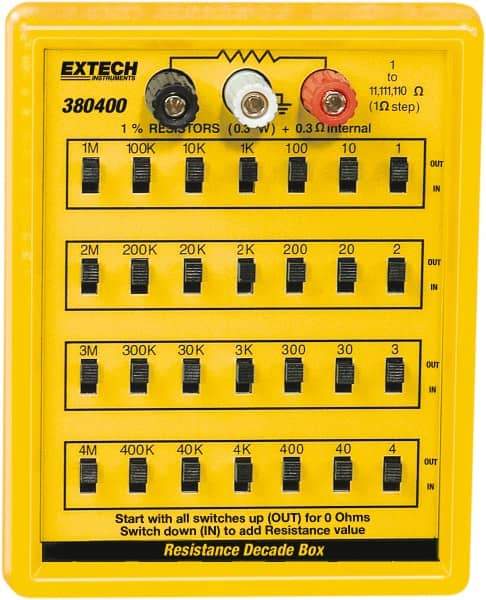 Extech - 1 to 110 k Ohm, Earth Ground Resistance Tester - No Batteries Required, 1 to 110 Resolution - Industrial Tool & Supply