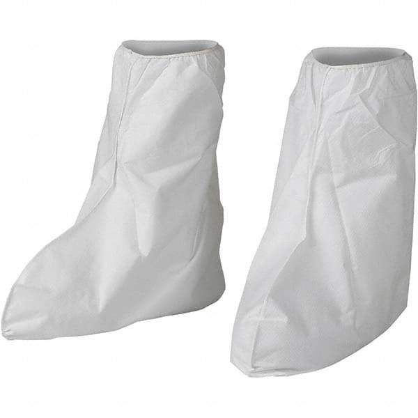 KleenGuard - Size Universal, Microporous Film Laminate & Vinyl, PVC Boot Cover - White - Industrial Tool & Supply
