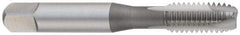 OSG - #5-40 UNC, 2 Flute, Bright Finish, High Speed Steel Spiral Point Tap - Plug Chamfer, Right Hand Thread, 1-15/16" OAL, 5/8" Thread Length, 0.141" Shank Diam, Series 105 - Exact Industrial Supply