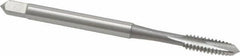 OSG - #6-32 UNC, 2 Flute, Bright Finish, High Speed Steel Spiral Point Tap - Plug Chamfer, Right Hand Thread, 2" OAL, 11/16" Thread Length, 0.141" Shank Diam, Series 105 - Exact Industrial Supply