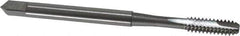 OSG - #6-32 UNC, 2 Flute, Bright Finish, High Speed Steel Spiral Point Tap - Bottoming Chamfer, Right Hand Thread, 2" OAL, 11/16" Thread Length, 0.141" Shank Diam, 3B Class of Fit, Series 105B - Exact Industrial Supply