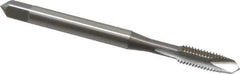 OSG - #10-32 UNF, 2 Flute, Bright Finish, High Speed Steel Spiral Point Tap - Plug Chamfer, Right Hand Thread, 2-3/8" OAL, 7/8" Thread Length, 0.194" Shank Diam, 2B Class of Fit, Series 105 - Exact Industrial Supply
