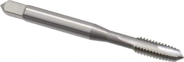 OSG - #12-24 UNC, 2 Flute, Bright Finish, High Speed Steel Spiral Point Tap - Plug Chamfer, Right Hand Thread, 2-3/8" OAL, 15/16" Thread Length, 0.22" Shank Diam, 2B/3B Class of Fit, Series 105 - Exact Industrial Supply
