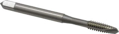 OSG - #10-24 UNC, 2 Flute, Bright Finish, High Speed Steel Spiral Point Tap - Plug Chamfer, Right Hand Thread, 2-3/8" OAL, 7/8" Thread Length, 0.194" Shank Diam, Series 105 - Exact Industrial Supply