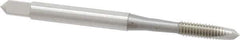 OSG - #10-32 UNF, 2 Flute, Bright Finish, High Speed Steel Spiral Point Tap - Plug Chamfer, Right Hand Thread, 2-3/8" OAL, 7/8" Thread Length, 0.194" Shank Diam, Series 105 - Exact Industrial Supply