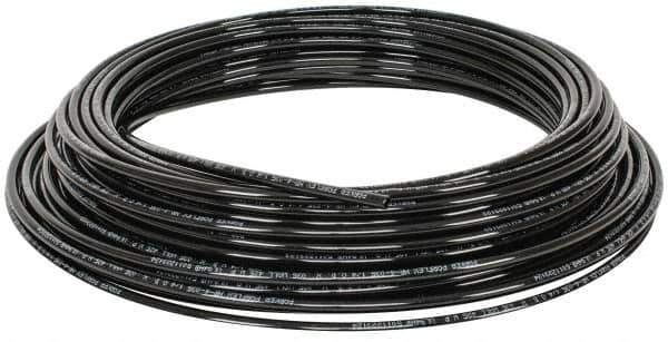 Parker - 0.18" ID x 1/4" OD, 1/32" Wall Thickness, 100' Long, Nylon Tube - Black, 425 Max psi, -60 to 200°F - Industrial Tool & Supply