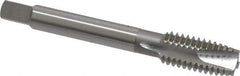 OSG - 7/16-14 UNC, 3 Flute, Bright Finish, High Speed Steel Spiral Point Tap - Plug Chamfer, Right Hand Thread, 3-5/32" OAL, 1-7/16" Thread Length, 0.323" Shank Diam, Series 105 - Exact Industrial Supply