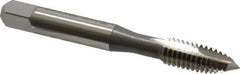 OSG - 5/16-18 UNC, 2 Flute, Bright Finish, High Speed Steel Spiral Point Tap - Plug Chamfer, Right Hand Thread, 2-23/32" OAL, 1-1/8" Thread Length, 0.318" Shank Diam, 3B Class of Fit, Series 105 - Exact Industrial Supply