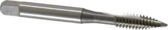OSG - 1/4-20 UNC, 2 Flute, Bright Finish, High Speed Steel Spiral Point Tap - Plug Chamfer, Right Hand Thread, 2-1/2" OAL, 1" Thread Length, 0.255" Shank Diam, 2B Class of Fit, Series 105 - Exact Industrial Supply