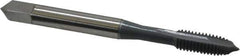 OSG - #0-80 UNF, 2 Flute, elektraLUBE Finish, High Speed Steel Spiral Point Tap - Bottoming Chamfer, Right Hand Thread, 1-5/8" OAL, 5/16" Thread Length, 2B Class of Fit, Series 105B - Exact Industrial Supply