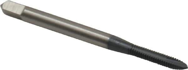 OSG - #3-48 UNC, 2 Flute, elektraLUBE Finish, High Speed Steel Spiral Point Tap - Plug Chamfer, Right Hand Thread, 1-13/16" OAL, 1/2" Thread Length, 2B Class of Fit, Series 105 - Exact Industrial Supply