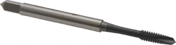 OSG - #4-40 UNC, 2 Flute, elektraLUBE Finish, High Speed Steel Spiral Point Tap - Plug Chamfer, Right Hand Thread, 1-7/8" OAL, 9/16" Thread Length, 2B/3B Class of Fit, Series 105 - Exact Industrial Supply