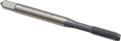 OSG - #10-32 UNF, 2 Flute, elektraLUBE Finish, High Speed Steel Spiral Point Tap - Bottoming Chamfer, Right Hand Thread, 2-3/8" OAL, 7/8" Thread Length, 3B Class of Fit, Series 105B - Exact Industrial Supply