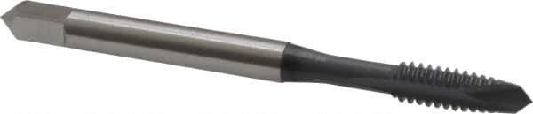 OSG - #10-24 UNC, 2 Flute, elektraLUBE Finish, High Speed Steel Spiral Point Tap - Plug Chamfer, Right Hand Thread, 2-3/8" OAL, 7/8" Thread Length, 2B/3B Class of Fit, Series 105 - Exact Industrial Supply