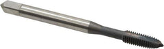 OSG - #10-32 UNF, 2 Flute, elektraLUBE Finish, High Speed Steel Spiral Point Tap - Plug Chamfer, Right Hand Thread, 2-3/8" OAL, 7/8" Thread Length, Series 105 - Exact Industrial Supply
