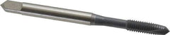 OSG - #10-32 UNF, 2 Flute, elektraLUBE Finish, High Speed Steel Spiral Point Tap - Plug Chamfer, Right Hand Thread, 2-3/8" OAL, 7/8" Thread Length, Series 105 - Exact Industrial Supply