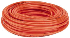 Parker - 1/4" ID x 3/8" OD, 1/16" Wall Thickness, 100' Long, Polyurethane Tube - Orange, 125 Max psi, 90 - 95 Shore A Hardness, -40 to 180°F - Industrial Tool & Supply