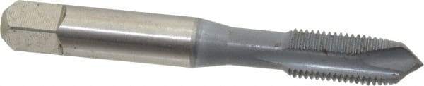 OSG - 3/8-24 UNF, 3 Flute, elektraLUBE Finish, High Speed Steel Spiral Point Tap - Plug Chamfer, Right Hand Thread, 2-15/16" OAL, 1-1/4" Thread Length, 3B Class of Fit, Series 105 - Exact Industrial Supply